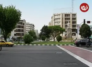 عکس| سفر زمان؛ «خیابان فردوسی تهران» در دوران قاجار و در زمانی که خاکی بود