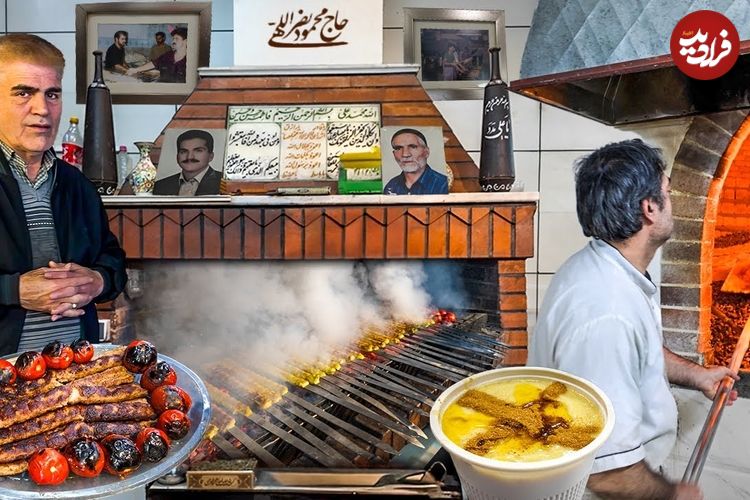 ببینید؛ غذای خیابانی در ایران؛ پخت شله زرد، حلیم و کباب زغفرانی در قم