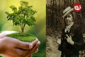 عکس| زنی که صدای درختان شد!