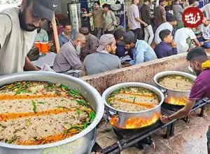 ببینید| غذای خیابانی در پاکستان؛ پخت نخود پلو پرطرفدار در کراچی 