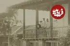 عکس| سفر زمان؛ تصویری از یک «کارونسرا در بابلسر» در دوران ناصرالدین شاه