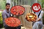 ببینید؛ غذای روستایی در ایران؛ تهیه جوجه کباب چینی توسط زوج روستایی