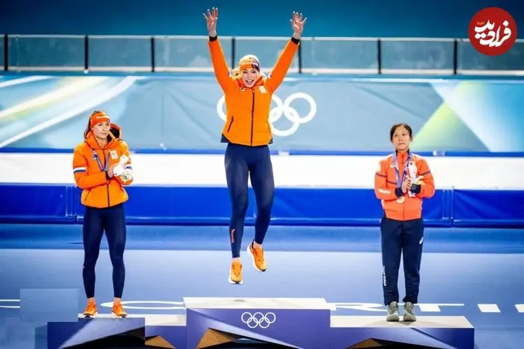 عکس| مدال طلای المپیک، رکورد جهانی و جشن عاشقانه