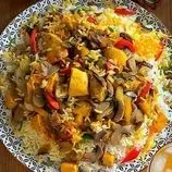 طرز تهیه قارچ پلو با مرغ، پلو مخلوط خوشمزه و مقوی