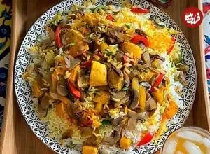 طرز تهیه قارچ پلو با مرغ، پلو مخلوط خوشمزه و مقوی