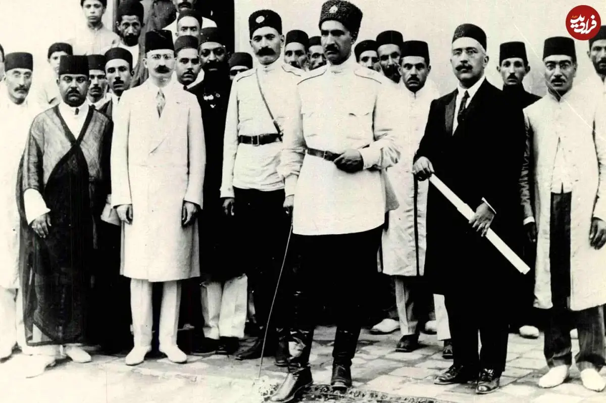 عکس| سفر در زمان؛ «رضاخان» پشت تیربار در کرمانشاه؛ سال 1291