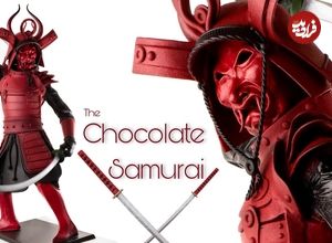 ببینید| مراحل تماشایی ساخت یک سامورایی با شکلات به سبک قناد آمریکایی