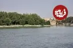 عکس| سفر زمان؛ منظرۀ زیبای «اردوی سلطنتی در ساحل زاینده‌رود» در دوران قاجار