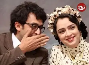عکس| سفر زمان؛ سلفی «شهرزاد و فرهاد» در آینه در پشت‌صحنه سریال شهرزاد