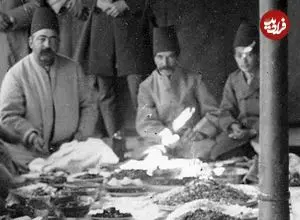 عکس| سفر زمان؛ سفرۀ سلطنتی در سرخه‌حصار در دوران ناصرالدین شاه