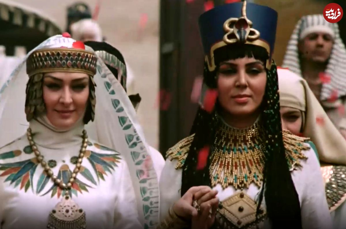 عکس| سفر در زمان؛ «نفرتیتی و آسنات» در کنار «فرید» سریال آوای باران؛ سال 96