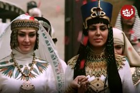 عکس| سفر در زمان؛ «نفرتیتی و آسنات» در کنار «فرید» سریال آوای باران؛ سال 96