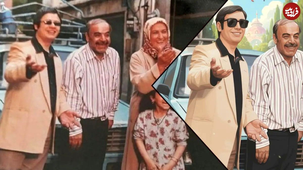 عکس؛ اگر سریال ایرانی خانه به دوش انیمهای بود چه شکلی میشد؟