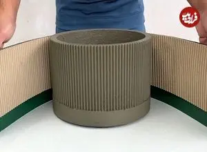 ببینید| آسان‌ترین روش برای ساخت گلدان با کارتن و سیمان و به روش هنرمند چینی