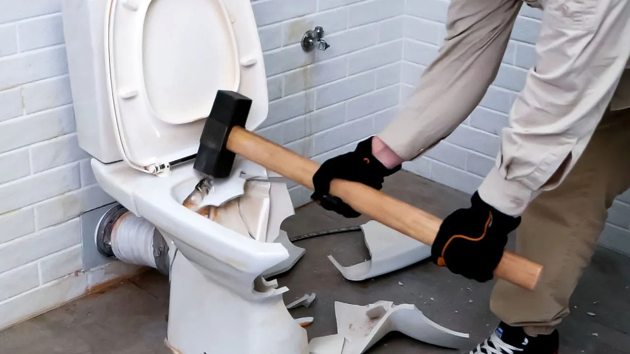 (ویدئو) لوله کش را فراموش کنید؛ توالت فرنگی را به همین راحتی و سرعت تعویض کنید