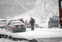 نیم متر برف در ابیانۀ اصفهان نشست!