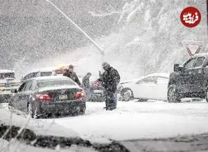 نیم متر برف در ابیانۀ اصفهان نشست!