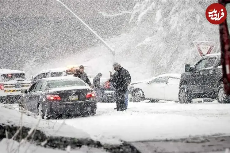 نیم متر برف در ابیانۀ اصفهان نشست!