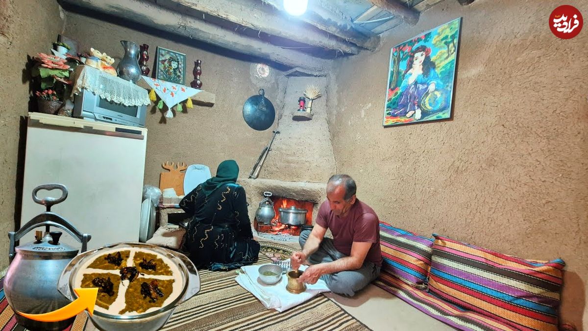 ببینید| غذای روستایی در ایران؛ پخت آش رشته سنتی