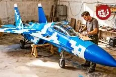 ببینید| مراحل ساخت یک قایق پر سرعت شبیه جنگنده سوخو 35 به روش استاد چینی