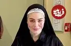 عکس| سفر زمان؛ چهرۀ «سحر قریشی» 28 ساله در اتاق گریم؛ سال 94