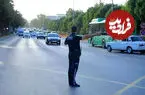 ببینید| تصادف هولناک یک خودرو با پلیس‌های موتورسوار در تاشکند