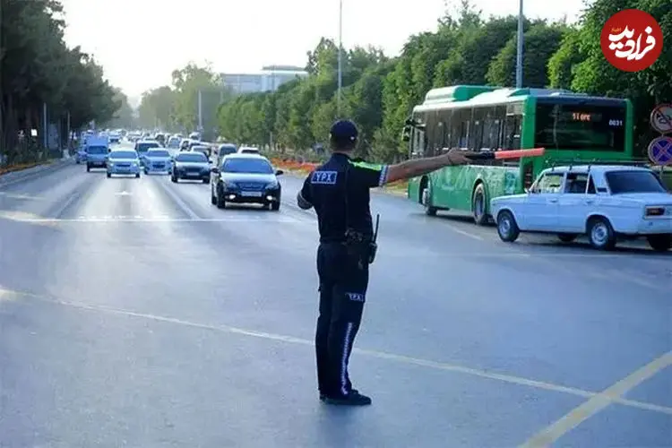 ببینید| تصادف هولناک یک خودرو با پلیس‌های موتورسوار در تاشکند