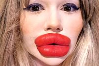 تصاویر؛ زنی که هزاران پوند خرج کرد تا بزرگترین لب دنیا را داشته باشد