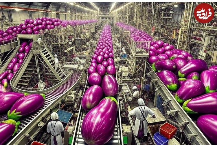ببینید؛ چگونه هلندی ها میلیون‌ها بادمجان را در گلخانه‌های پیشرفته کشت و فرآوری می‌کنند؟