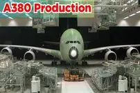 (ویدئو) A380 بزرگترین هواپیمای مسافربری جهان چگونه در کارخانه تولید می شود؟