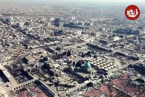 عکس| سفر به ایران قدیم؛ نمایی از شهر «مشهد» از بالا و در دهه 50