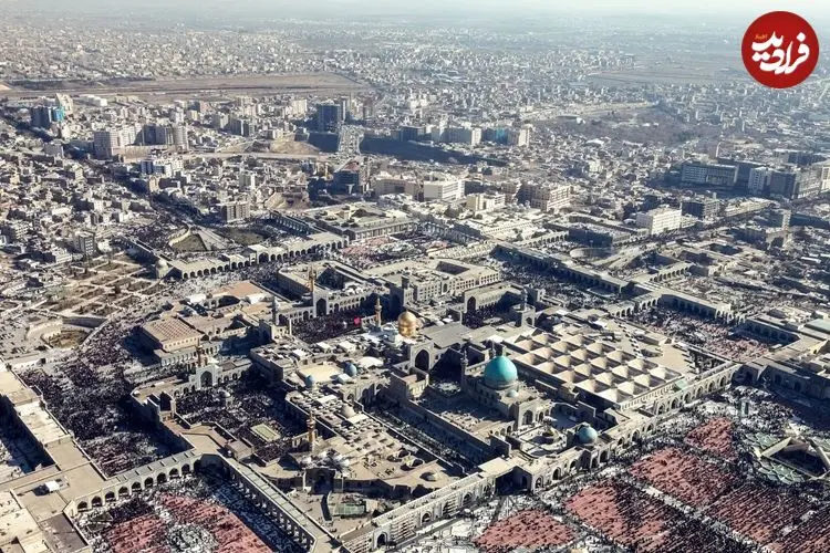 عکس| سفر به ایران قدیم؛ نمایی از شهر «مشهد» از بالا و در دهه 50