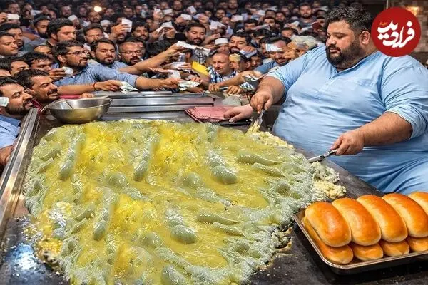 ببینید| غذای خیابانی در پاکستان؛ پخت محبوب ترین ساندویچ برگر و تخم مرغ در کراچی