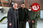 عکس| سفر در زمان؛ «بهروز و دکتر توفیقی» در پشت صحنه سریال بچه مهندس 4؛ سال 99