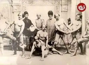 عکس| سفر زمان؛ تصویری از «غول یزدی» دوران قاجار که سال‌ها «پهلوان اول تهران» بود