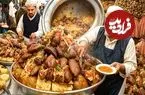 ببینید| غذای خیابانی در افغانستان؛ پخت کابلی پلو با 100 کیلو برنج و 20 کیلوگرم گوشت در کابل