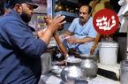 ببینید؛ غذای خیابانی در پاکستان؛ تهیه نوشیدنی سنتی لاسی در پیشاور 