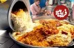 ببینید| غذای سنتی در پاکستان؛ مهارت آشپز خیابانی در تهیه بریانی با مرغ در کراچی
