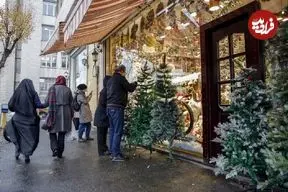ببینید؛ حال و هوای کریسمس در خیابان‌های تهران
