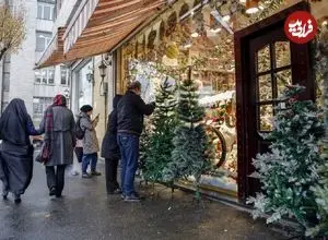 ببینید؛ حال و هوای کریسمس در خیابان‌های تهران