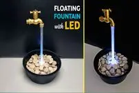 ببینید| فرآیند ساخت یک آبنمای خاص با شیرآب پلاستیکی