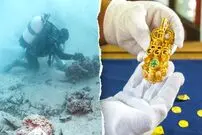 گنجینۀ کشتی غرق‌شده بعد از 1300 سال از اعماق دریا بیرون آمد