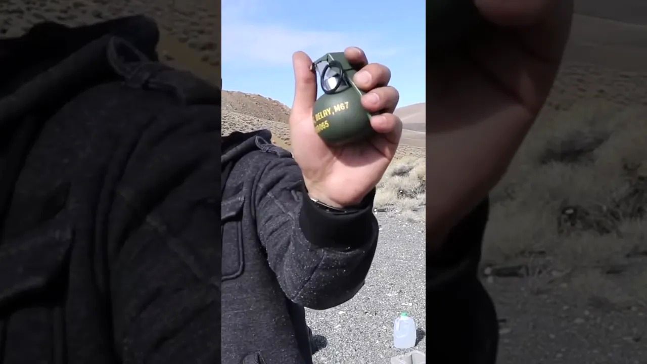 (ویدئو) اگر نارنجک کنار کلاه ایمنی منفجر شود، چه اتفاقی می افتد؟