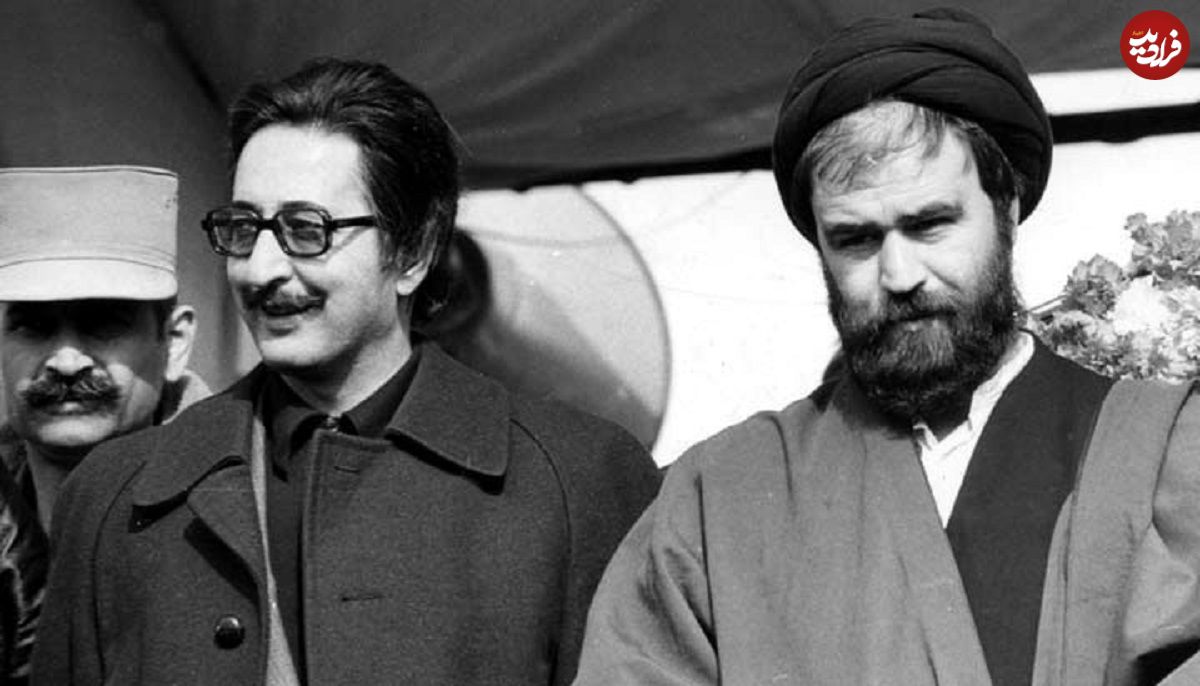 عکس؛ سفر در زمان؛ «بنیصدر با لباس نظامی در کنار مصطفی چمران»؛ دهه 60