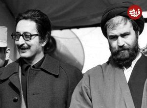 عکس؛ سفر در زمان؛ «بنی‌صدر با لباس نظامی در کنار مصطفی چمران»؛ دهه 60