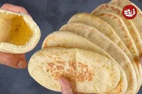ببینید| طرز تهیه یک نان خانگی دو لایه در تابه