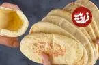ببینید| طرز تهیه یک نان خانگی دو لایه در تابه