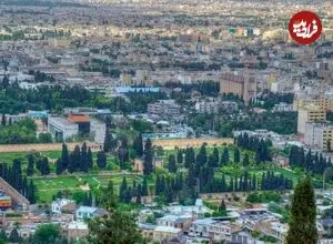 عکس| سفر زمان؛ منظره زیبای «شهر شیراز و باغ‌هایش» در دوران قاجار
