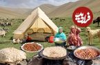 ببینید؛ غذای عشایری در افغانستان؛ پخت واوایشکای جگر و سبزیجات کنار آب بندان