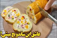 ببینید| طرز تهیه یک ساندویچ سرد با ژامبون و پنیر 